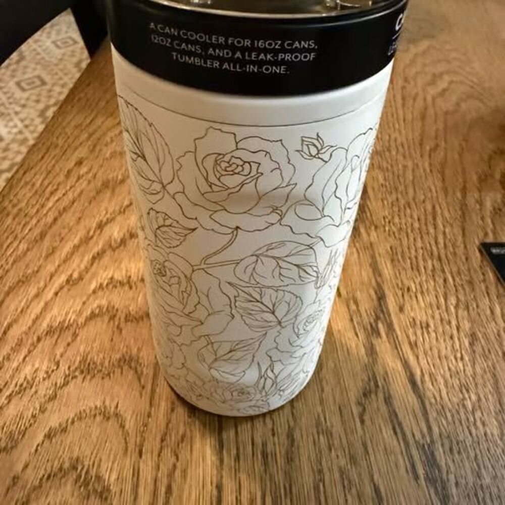 Enchanted Rose Limited Edition BrüMate Trio 3-in-1 Can Cooler and Tumbler